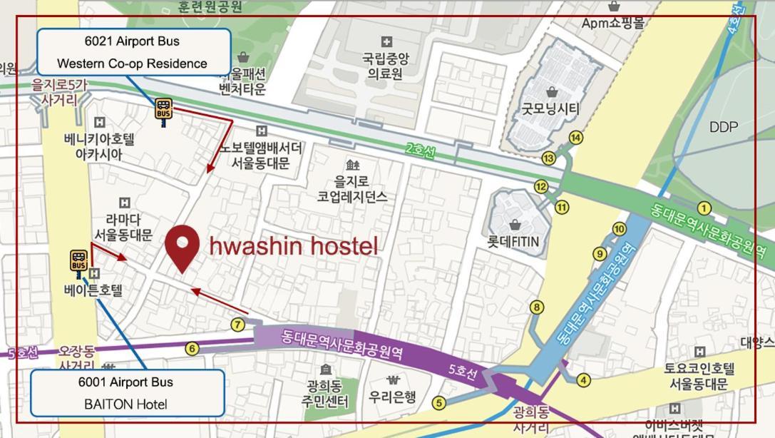 Dongdaemun Hwashin Hostel Szöul Kültér fotó