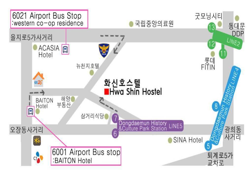 Dongdaemun Hwashin Hostel Szöul Kültér fotó